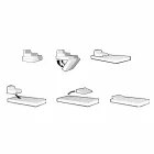 Plovoucí křeslo Trona bílém designu Luxus, made in Italy Viadurini