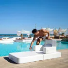 Plovoucí křeslo Trona bílém designu Luxus, made in Italy Viadurini