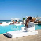 Plovoucí křeslo Trona bílém designu Luxus, made in Italy Viadurini