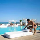 Plovoucí křeslo Trona bílém designu Luxus, made in Italy Viadurini