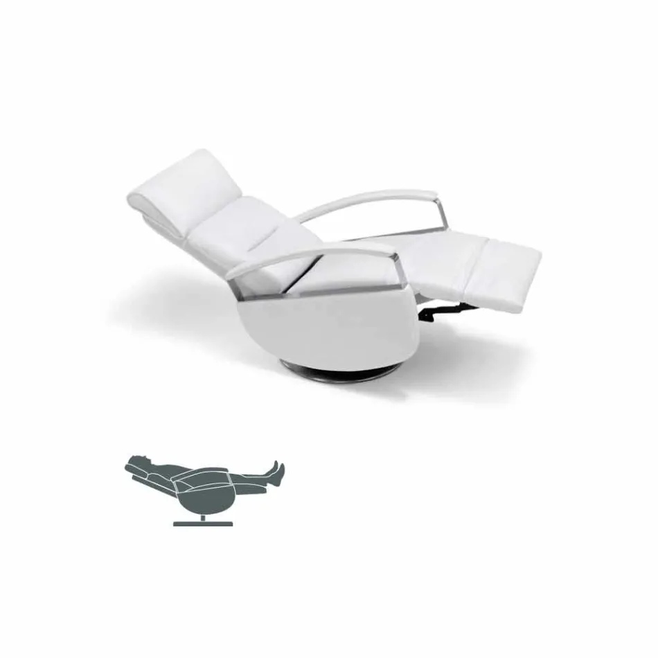 Dvoumotorové otočné křeslo moderního designu vyrobené v Itálii Cassia Viadurini