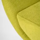 Otočné křeslo s kovovou základnou a látkovým sedákem - Sereno Viadurini