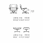 Otočné křeslo potažené kůží s podnožkou Made in Italy - Maestrale Viadurini