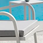 Stohovatelné zahradní křeslo z oceli Made in Italy 2 kusy - Aberdeen Viadurini