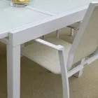 Stohovatelná zahradní židle z textilenu a hliníku - Foglio Viadurini