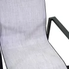 Stohovatelná zahradní židle z textilenu a hliníku - Foglio Viadurini