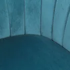 Křeslo v ocelovém a šedém nebo modrém sametovém skandinávském designu - Hilary Viadurini