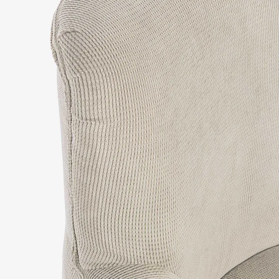 Křeslo z borovicového dřeva a sedák se sametovým efektem Coste 4 povrchové úpravy – Molly Viadurini