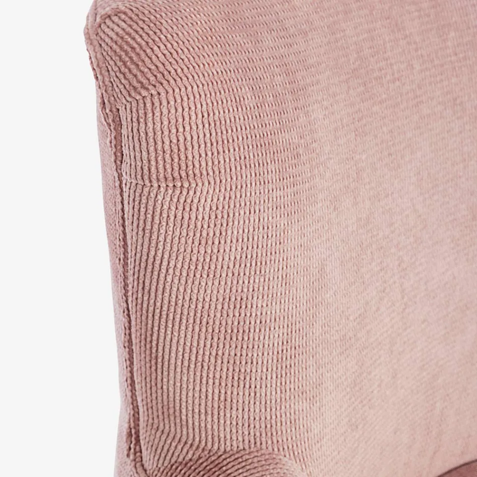 Křeslo z borovicového dřeva a sedák se sametovým efektem Coste 4 povrchové úpravy – Molly Viadurini