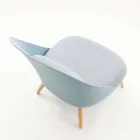 Křeslo ze dřeva, textilií a moderního polypropylenu vyrobené v Itálii v Perugii Viadurini