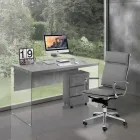 Křeslo ze syntetické kůže ve 3 různých povrchových úpravách - neon Viadurini