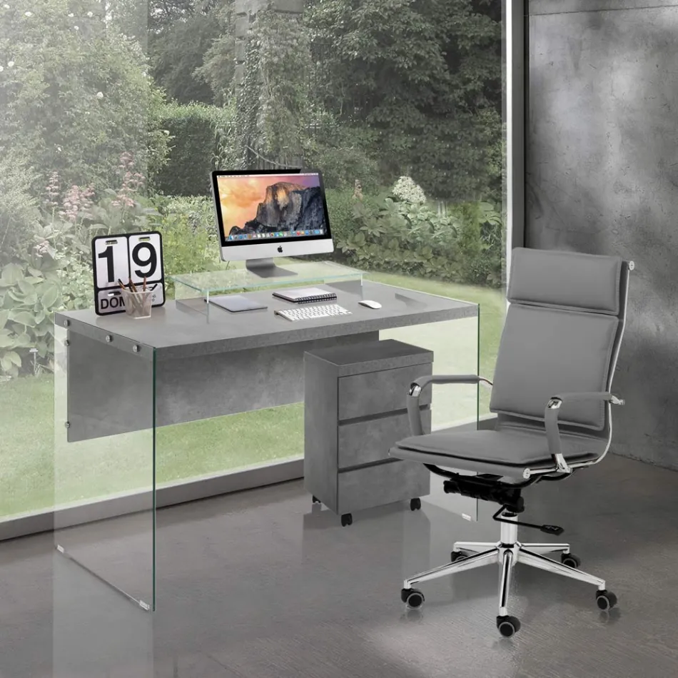 Křeslo ze syntetické kůže ve 3 různých povrchových úpravách - neon Viadurini