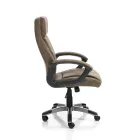 Křeslo ze syntetické kůže s efektem stárnutí - rhodium Viadurini