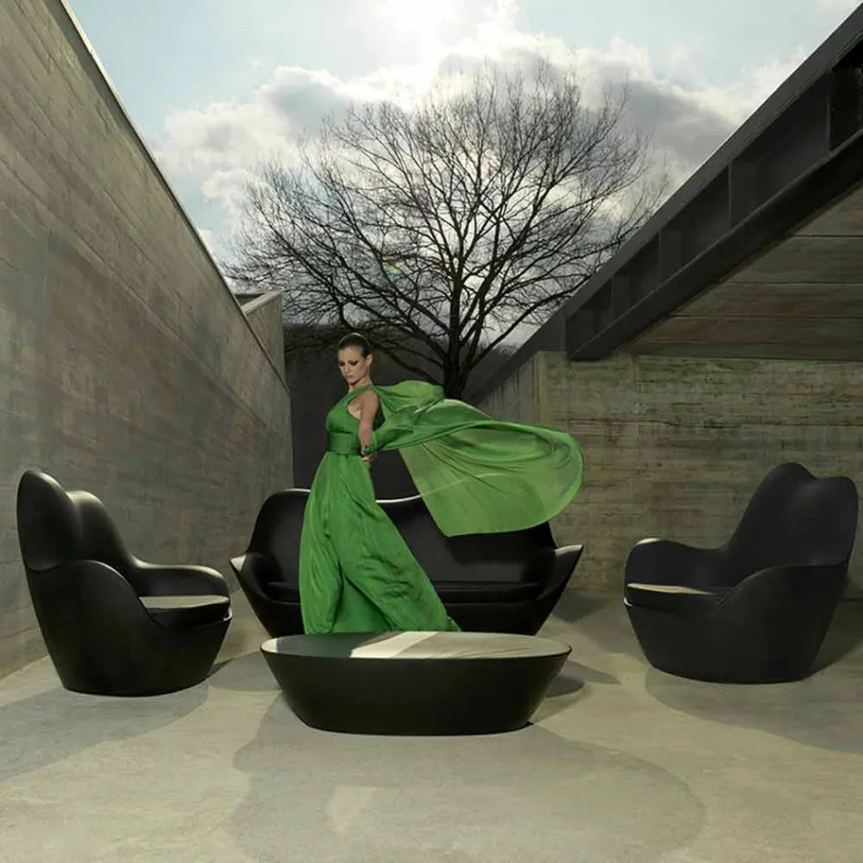 Polyethylenové křeslo pro venkovní Sabinas by Vondom, moderní design Viadurini