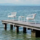 Zahradní křeslo Křeslo Čalouněné textilie a hliník - Smart od společnosti Varaschin Viadurini