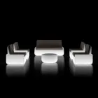 Světlé venkovní křeslo z polyetylenu s polštářem Made in Italy - Belida Viadurini