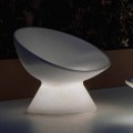 Svítící venkovní křeslo z polyethylenu s LED světlem vyrobené v Itálii - Desmond