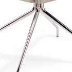 Křeslo vyrobené v Itálii pokrývá kůže Niles, moderní design Viadurini