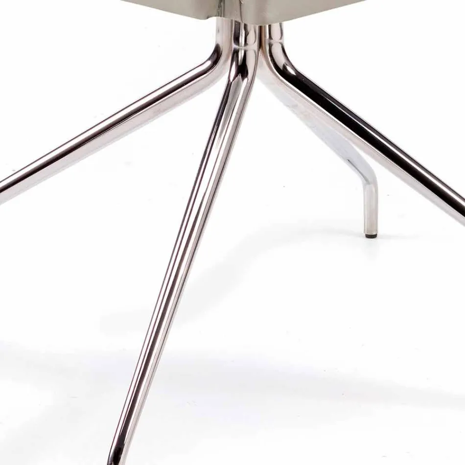 Křeslo vyrobené v Itálii pokrývá kůže Niles, moderní design Viadurini