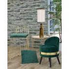 Mini barevné křeslo moderního designu ze dřeva a látky - Koah Viadurini