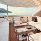 Křeslo moderního designu z oceli a PVC z černého nebo bílého PVC pro venkovní použití - Ontario2 Viadurini