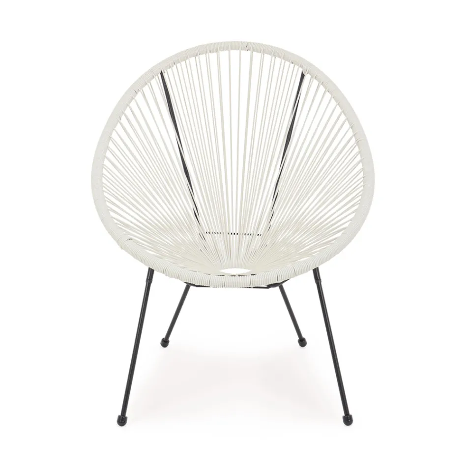 Moderní designové křeslo pro venkovní použití z lakované oceli - Spumolizia Viadurini