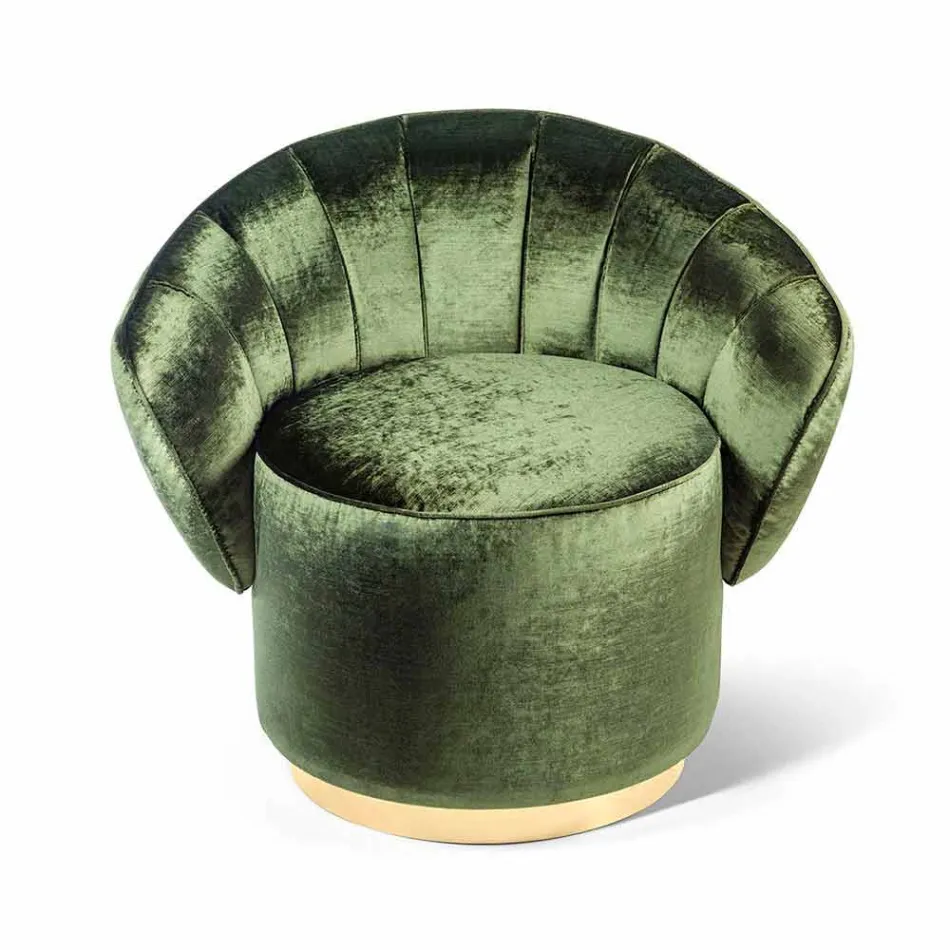 Moderní design křeslo čalouněné v textilním Belle Viadurini