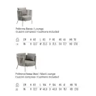 Venkovní křeslo z oceli Různé velikosti a včetně polštářů Vyrobeno v Itálii - Bronn Viadurini