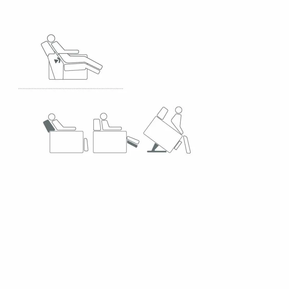 Relaxační křeslo v designu Rose se 2 motory, vyrobené v Itálii Viadurini