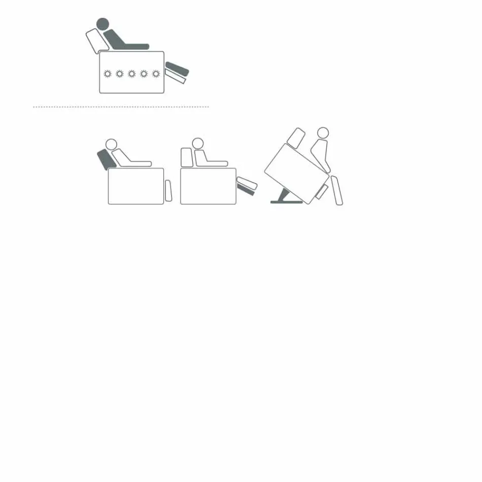 Relaxační křeslo v designu Rose se 2 motory, vyrobené v Itálii Viadurini