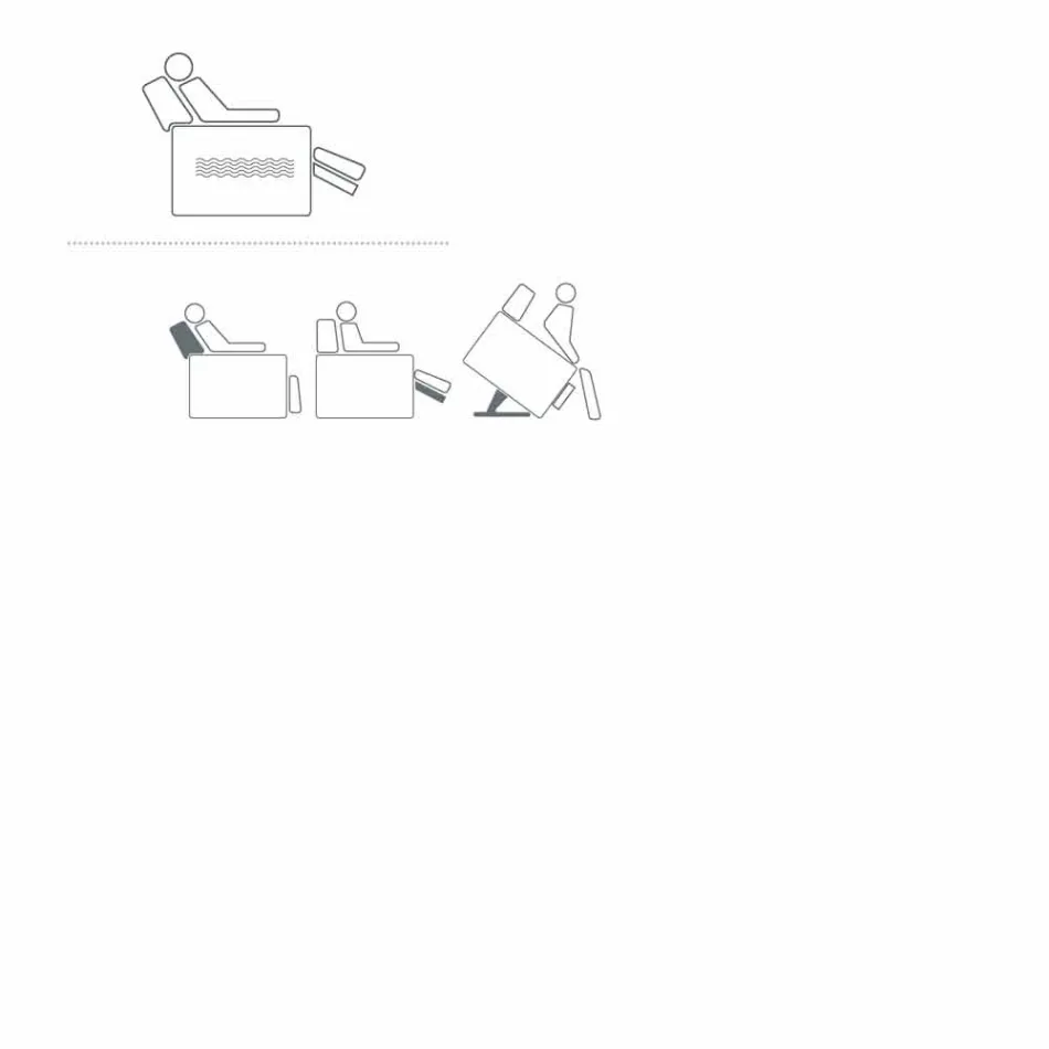 Relaxační křeslo v designu Rose se 2 motory, vyrobené v Itálii Viadurini