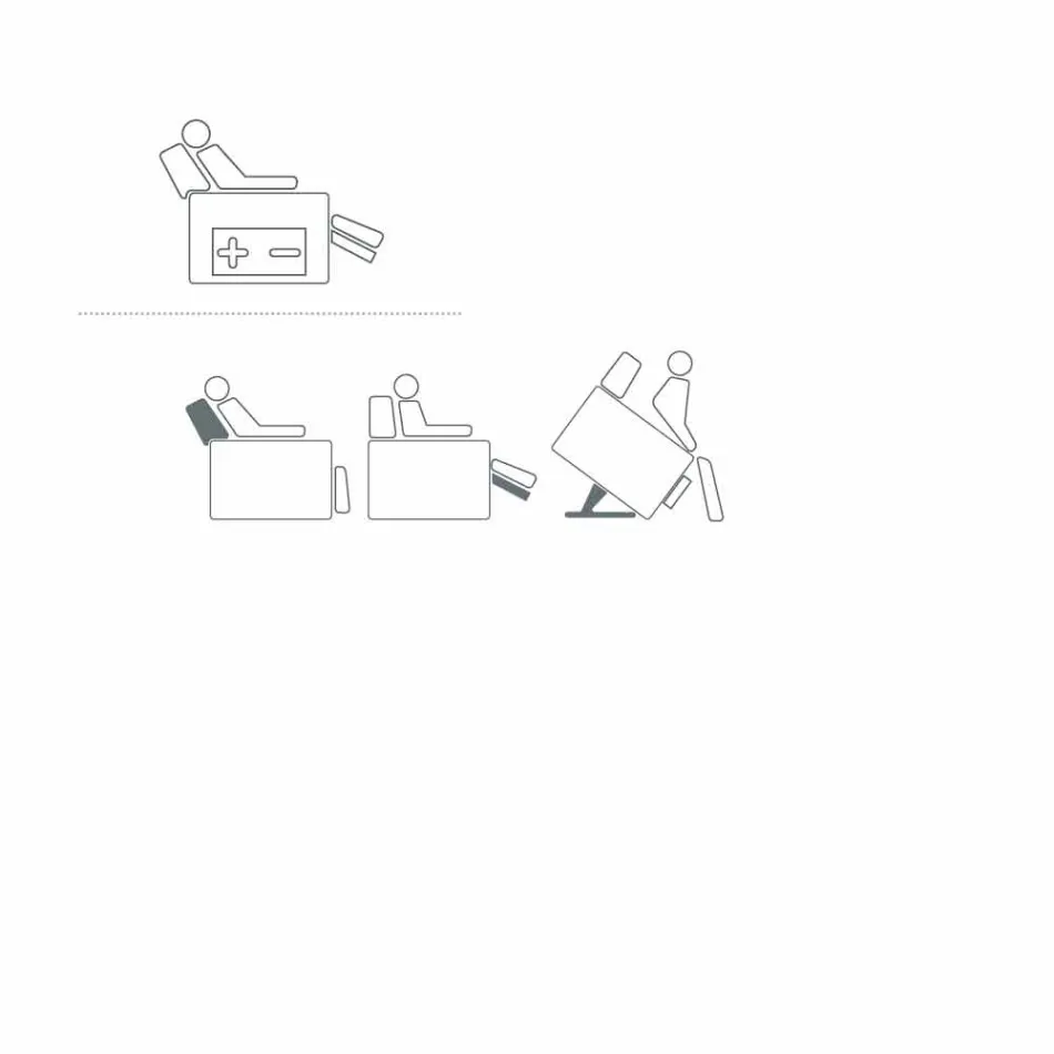 Relaxační křeslo v designu Rose se 2 motory, vyrobené v Itálii Viadurini