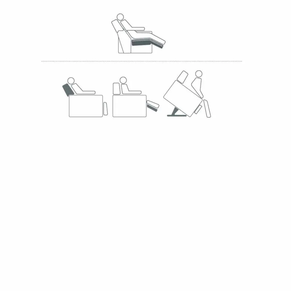 Relaxační křeslo v designu Rose se 2 motory, vyrobené v Itálii Viadurini