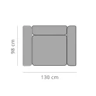 Relaxační zahradní křeslo z hliníku a látky, design ve 3 povrchových úpravách - Filomena Viadurini