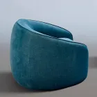 Relax křeslo moderního designu vyrobené v Itálii v barevné látce - Baloo Viadurini