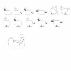 Ortopedické relaxační křeslo 4 motory vyrobené v Itálii Giglio, moderní design Viadurini