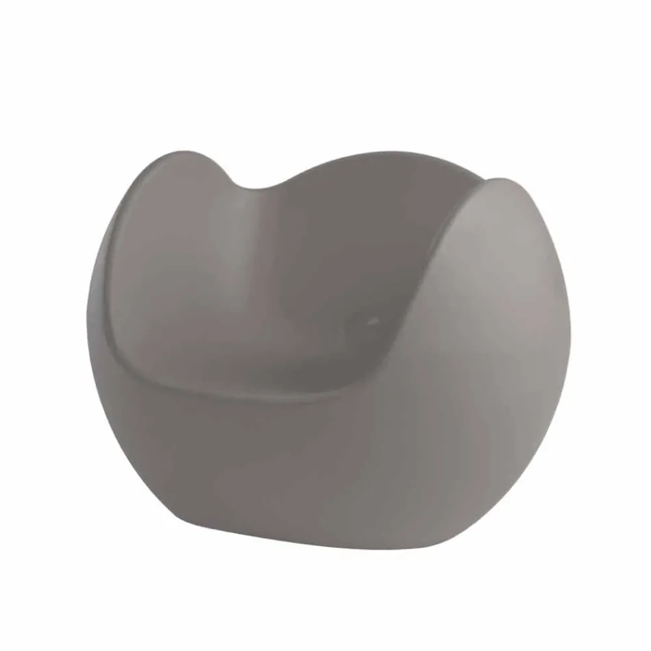 Houpací křeslo s kulatým tvarem Slide Blos barevný design vyrobené v Itálii Viadurini