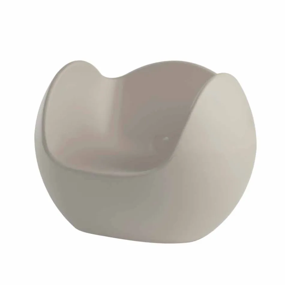 Houpací křeslo s kulatým tvarem Slide Blos barevný design vyrobené v Itálii Viadurini