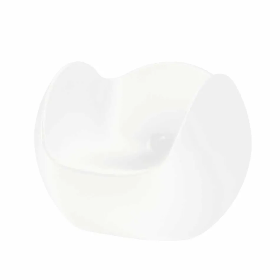 Houpací křeslo s kulatým tvarem Slide Blos barevný design vyrobené v Itálii Viadurini