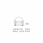 Křeslo do obývacího pokoje potažené kůží s dřevěnými nožičkami Made in Italy - Pegolo Viadurini