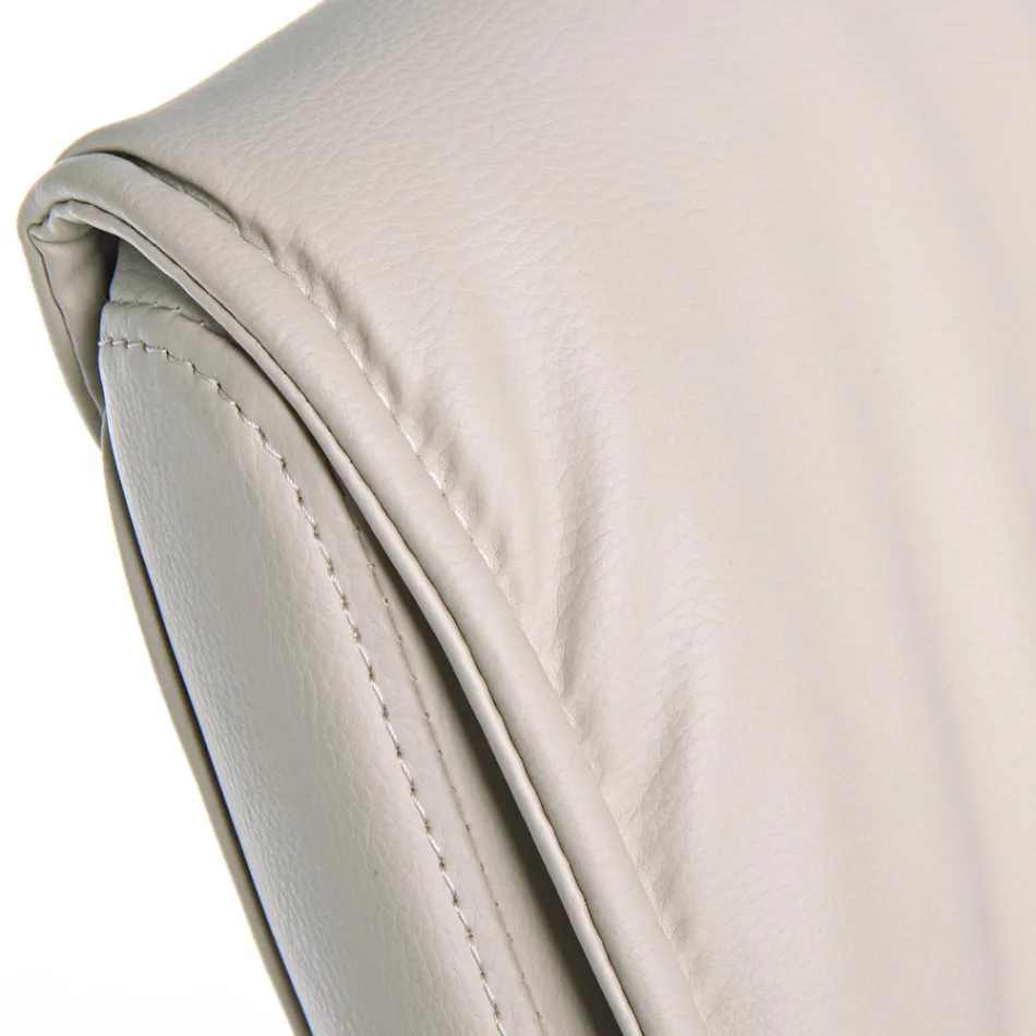 Kancelářské křeslo Sled Ocel a ekokůže s područkami 2 ks - Monaldo Viadurini