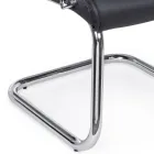 Kancelářské křeslo Sled Ocel a ekokůže s područkami 2 ks - Monaldo Viadurini