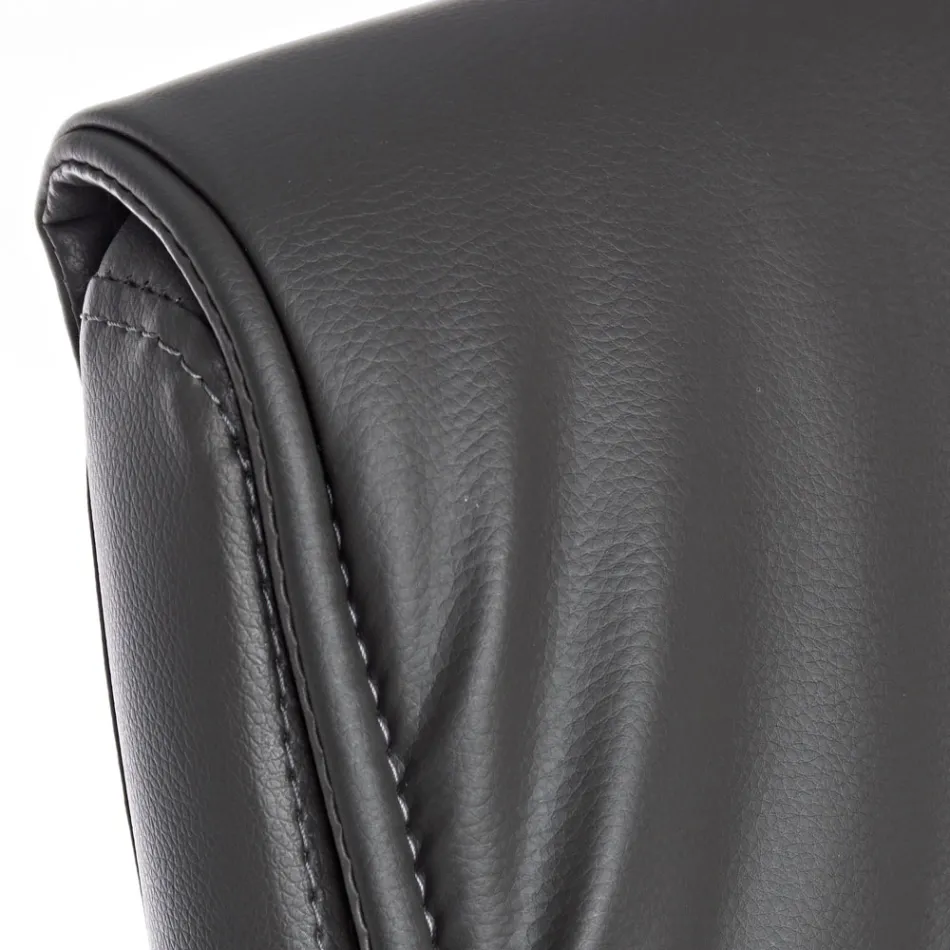 Kancelářské křeslo Sled Ocel a ekokůže s područkami 2 ks - Monaldo Viadurini