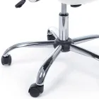 Kancelářská židle Područky a opěrka hlavy z oceli a síťoviny - Cerreto Viadurini