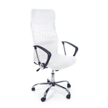 Kancelářská židle Područky a opěrka hlavy z oceli a síťoviny - Cerreto Viadurini