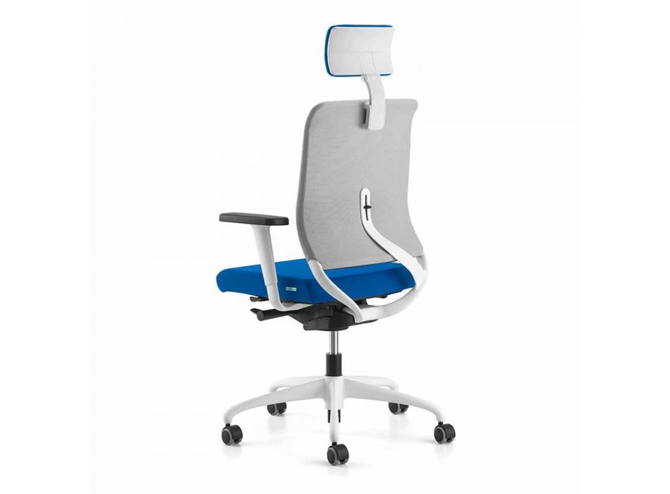 Kancelářské křeslo s ekologickým otočným ergonomickým designem s opěrkou hlavy - Meliva Viadurini