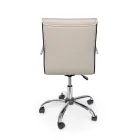 Ergonomické kancelářské křeslo s područkami z oceli a imitace kůže - Mantica Viadurini