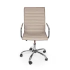 Ergonomické kancelářské křeslo s područkami z oceli a imitace kůže - Mantica Viadurini