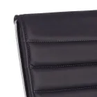 Ergonomické kancelářské křeslo s područkami z oceli a imitace kůže - Mantica Viadurini