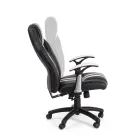 Otočné polohovatelné kancelářské křeslo z ekokůže a nylonu 2 barvy - Saronno Viadurini